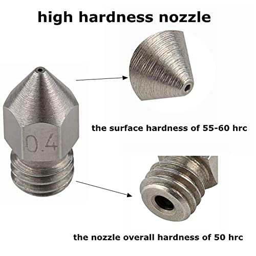 25 Brass+Stainless Steel Nozzles for 3D Printers