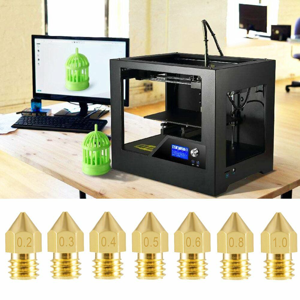 20 Brass MK8 Nozzles for CR-10 & Ender 3