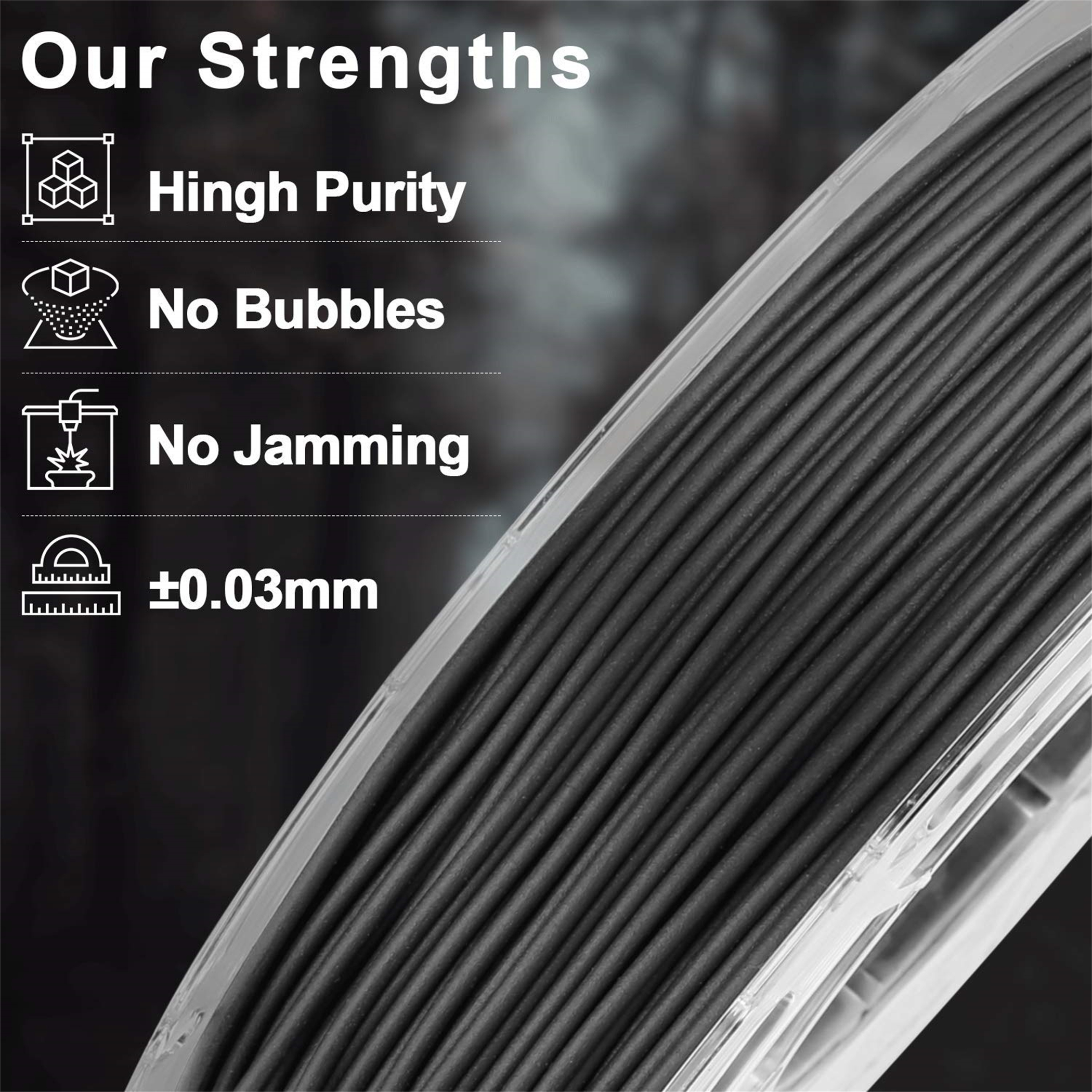 Wood Filament Bundle for 3D Printing