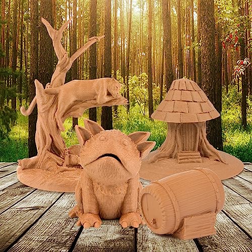 Wooden Yellow 3D Printer Filament - 1kg Spool