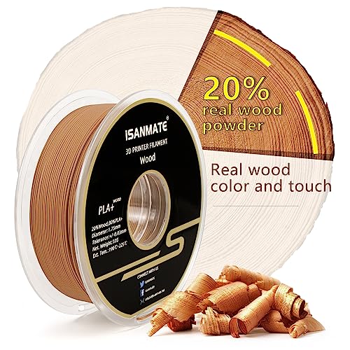 Wooden Yellow 3D Printer Filament - 1kg Spool
