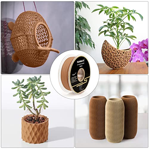 Wooden Yellow 3D Printer Filament - 1kg Spool