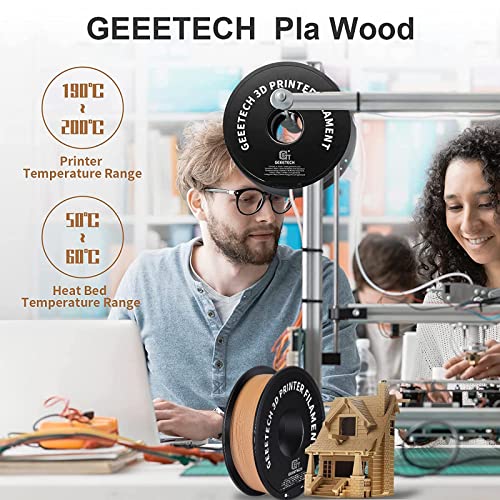GEEETECH Wood PLA 1.75mm Filament - 1kg Spool