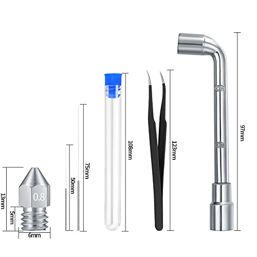 20-Pc 3D Printer Nozzle Kit for Creality