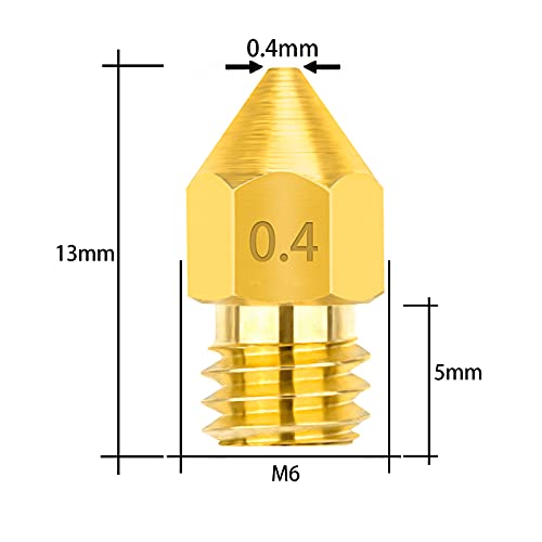 20-pc MK8 0.4mm Nozzle Set + Cleaning Needles