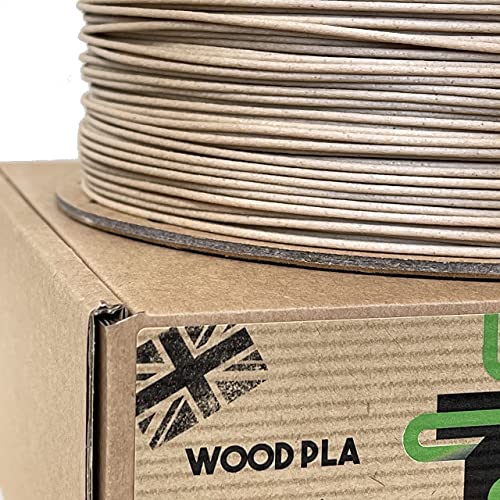 UK-made 3DTomorrow Wood PLA Filament