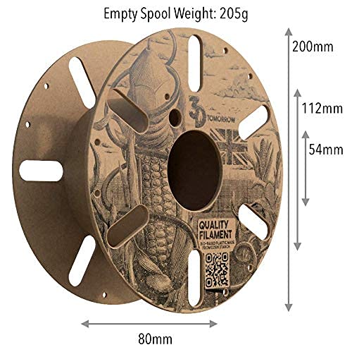 UK-made 3DTomorrow Wood PLA Filament