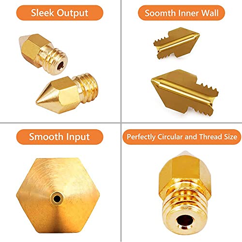 24-Piece Brass Nozzle Kit for Ender 3 and CR-10