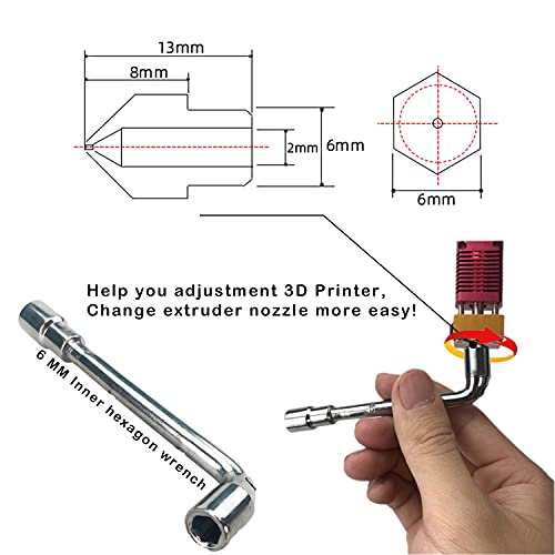 MK8 Brass Nozzle Set with DIY Tools