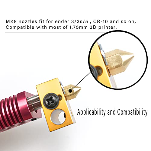 MK8 Brass Nozzle Set with DIY Tools