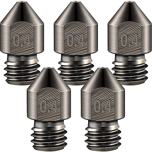 5-Pack Hardened Steel Nozzles for 3D Printers