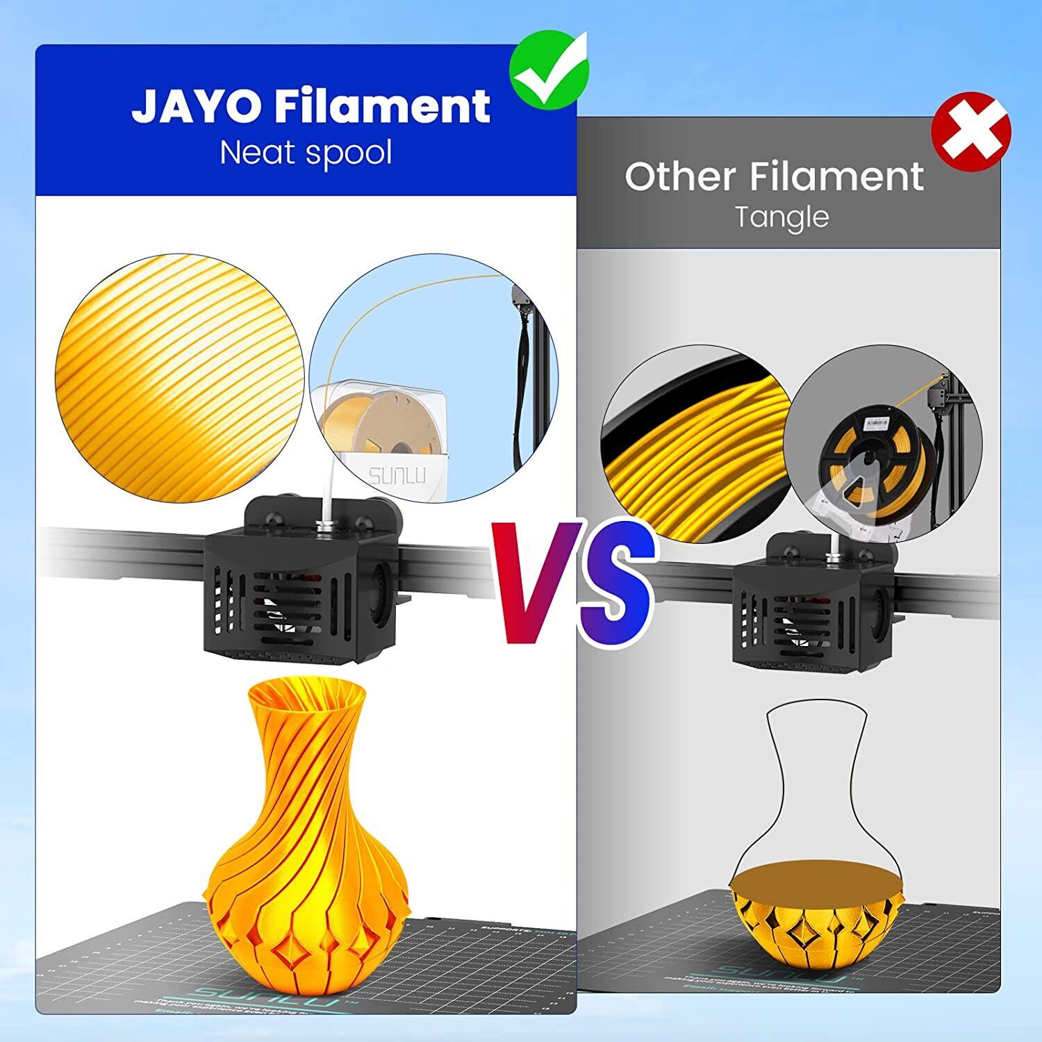 Gold Silk PLA 3D Printer Filament 1KG