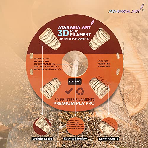 Wood PLA 3D Printer Filament with Bag