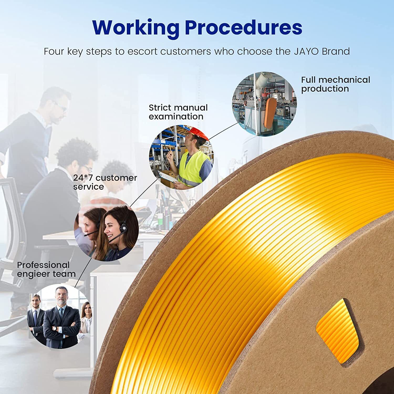 Gold Silk PLA 3D Printer Filament 1KG