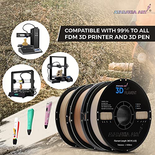 Wood PLA 3D Printer Filament with Bag