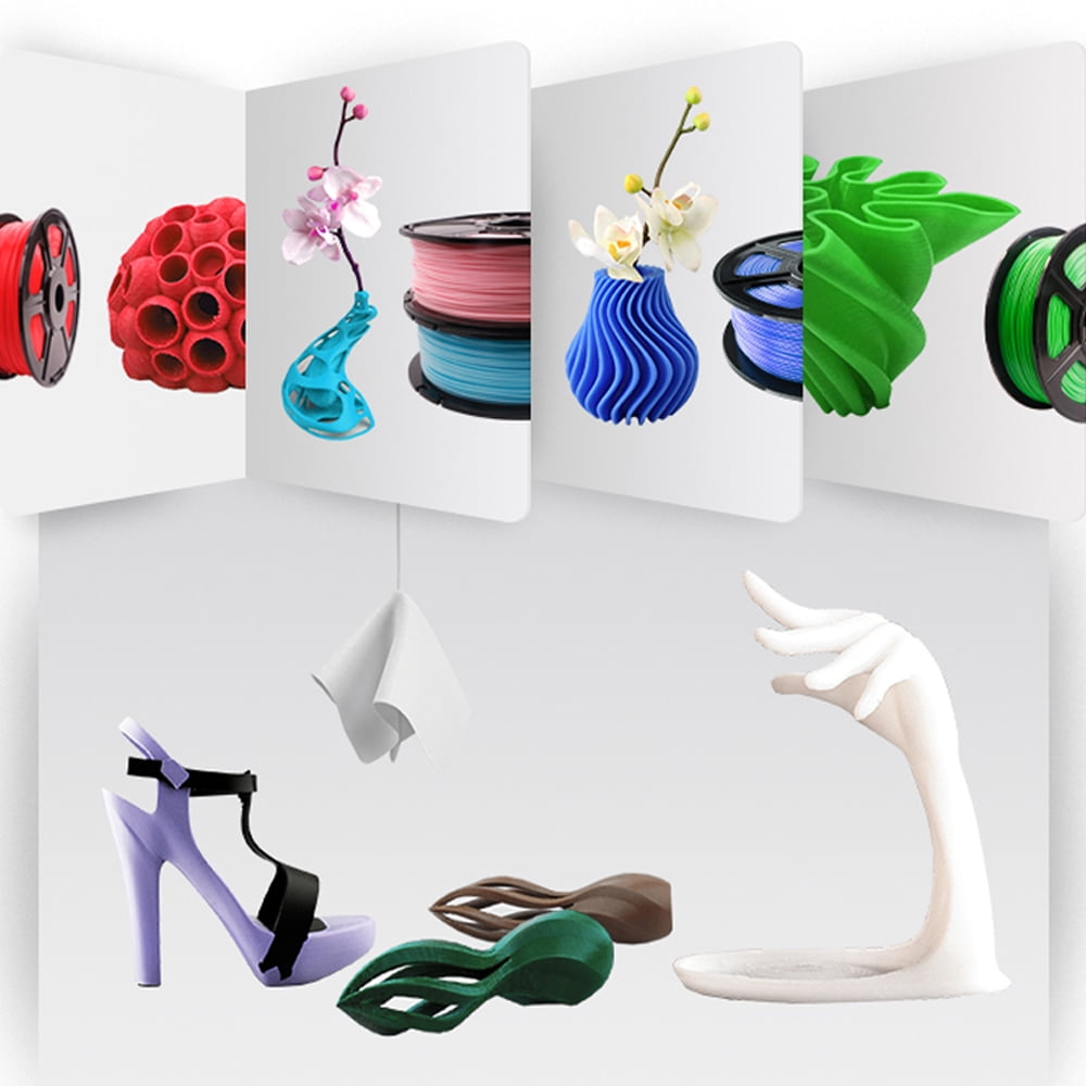 Flexible TPU Filament in Various Colors for 3D Printing