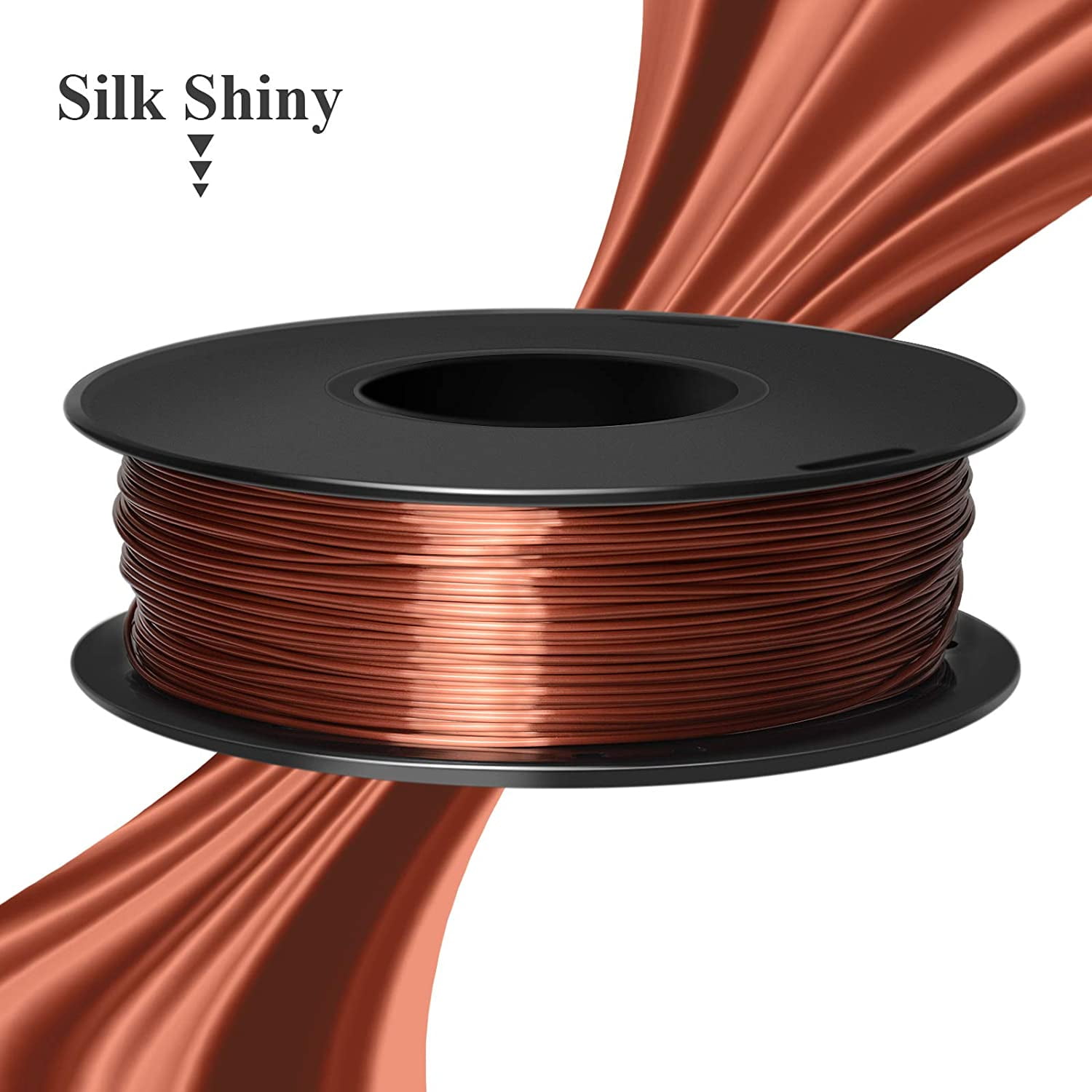 Metallic Copper Silk PLA 3D Printer Filament