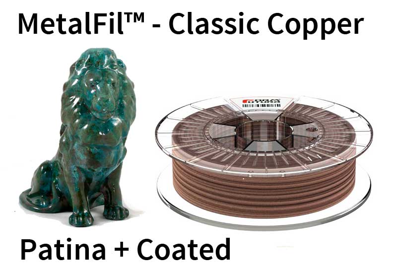 MetalFil Classic Copper PLA Filament 2.85mm 750g