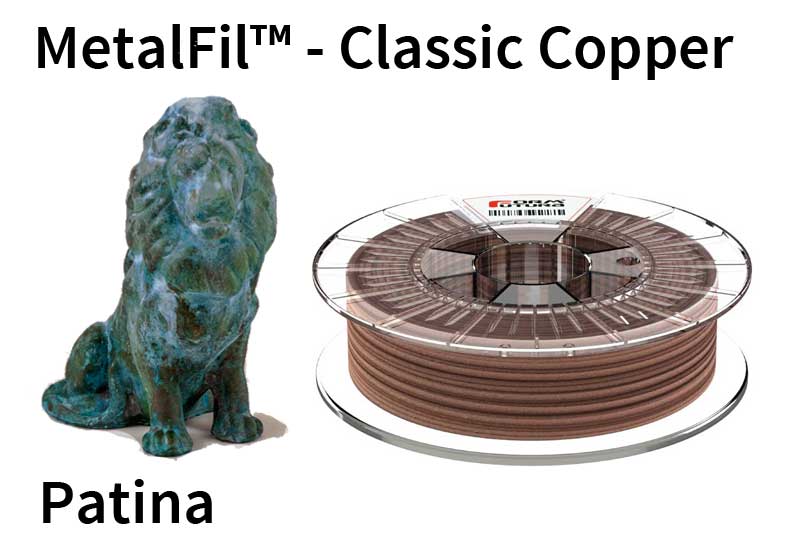 MetalFil Classic Copper PLA Filament 2.85mm 750g