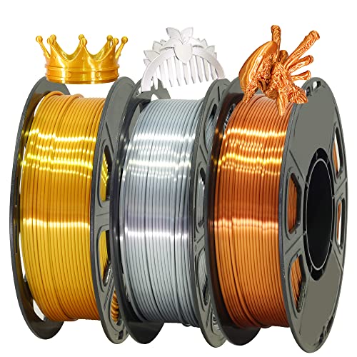 Silk Gold Silver Copper PLA Filament Bundle