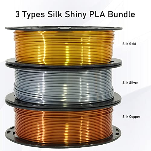 Silk Gold Silver Copper PLA Filament Bundle