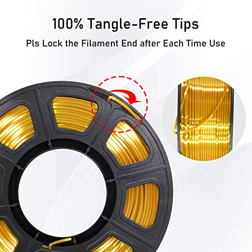 Silk Gold Silver Copper PLA Filament Bundle