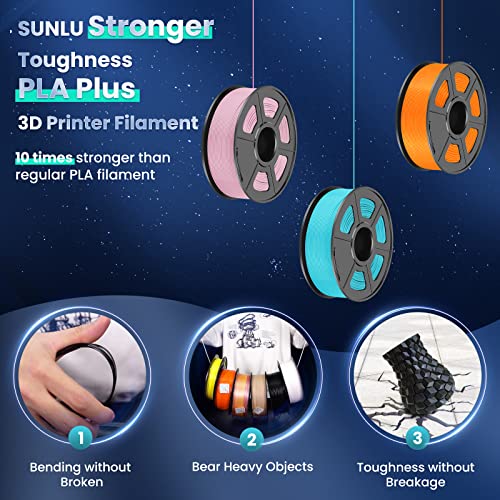 SUNLU PLA+ 3D Printer Filament - Wood Finish