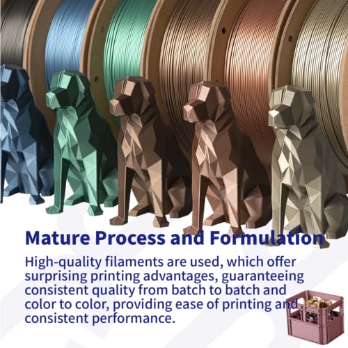 JUSTMAKER 1kg Metallic PLA 3D Printer Filament
