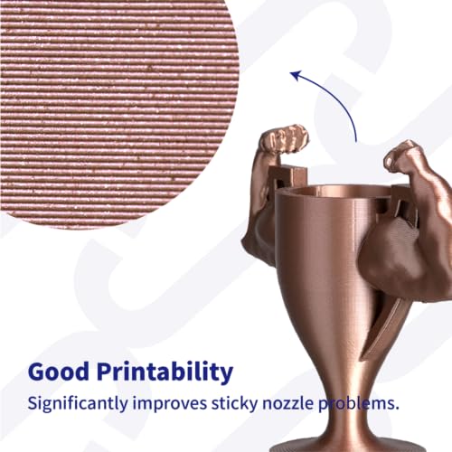 JUSTMAKER 1kg Metallic PLA 3D Printer Filament