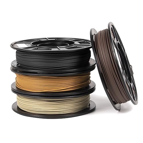 Wood-infused PLA Filament 4-pack, 1.75mm, 250g each