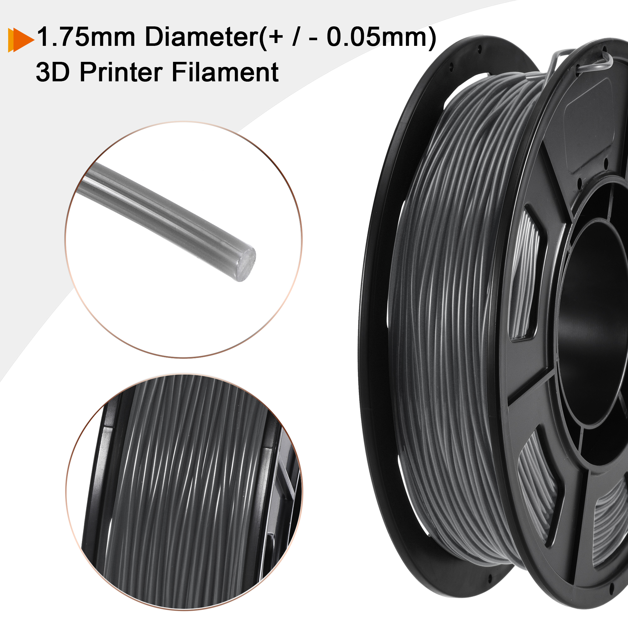 Grey 1.75mm TPU Filament with High Accuracy