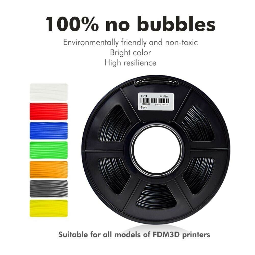 AW TPU 3D Printer Filament - Black