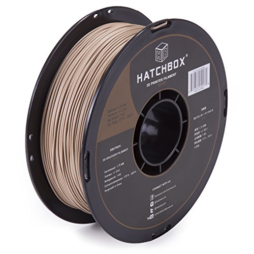 HATCHBOX Wood 3D Printer Filament, 1kg Spool