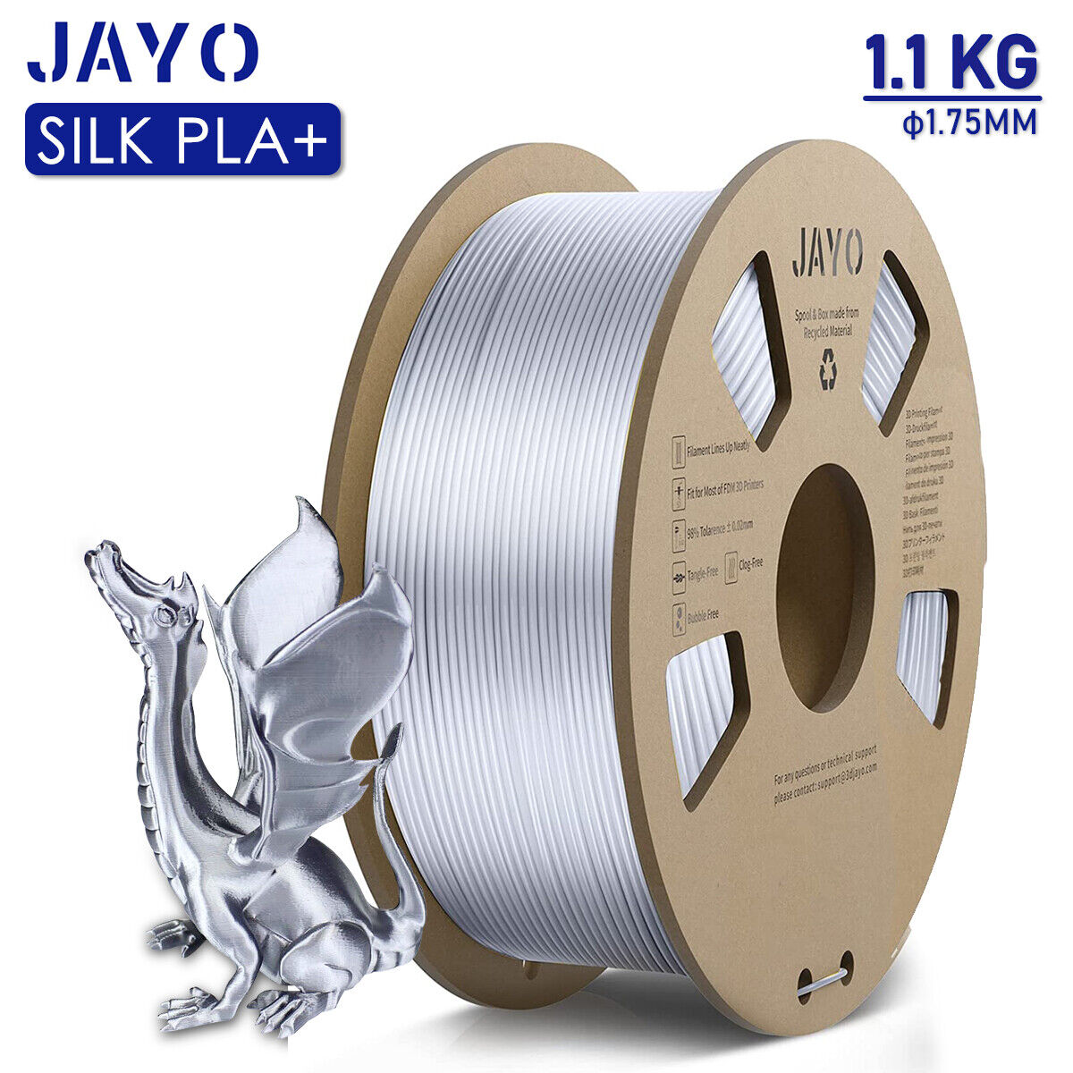 Shiny 1KG Silk PLA 3D Printer Filament