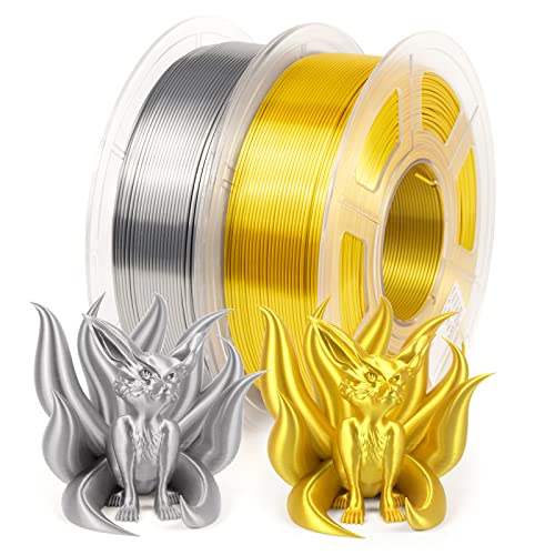 Silk PLA 3D Printer Filament - Gold & Silver