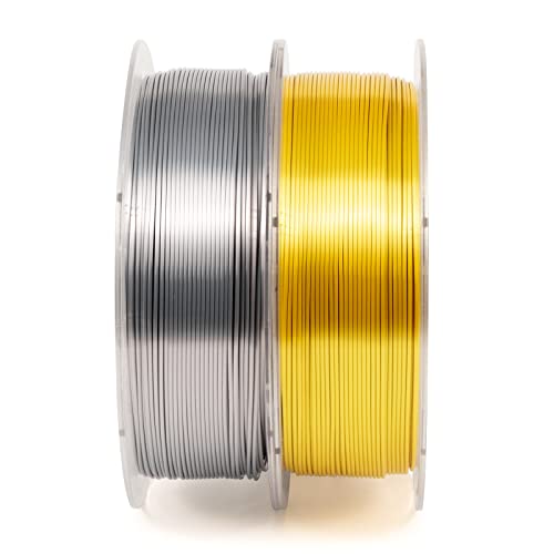 Silk PLA 3D Printer Filament - Gold & Silver