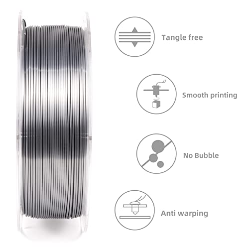 Silk PLA 3D Printer Filament - Gold & Silver