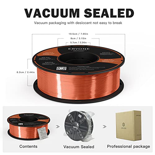 Silk Copper PLA Filament for 3D Printing