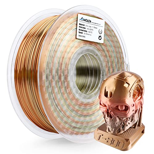 Rainbow Silk PLA 3D Printer Filament - 1kg