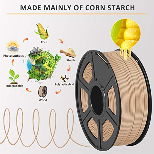 SUNLU Wood PLA Filament 1.75mm - 1kg Spool