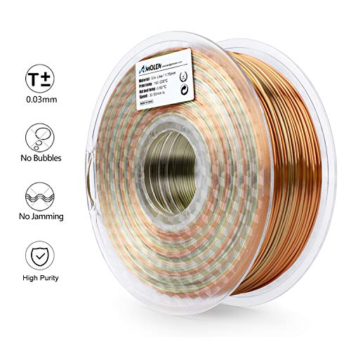 Rainbow Silk PLA 3D Printer Filament - 1kg