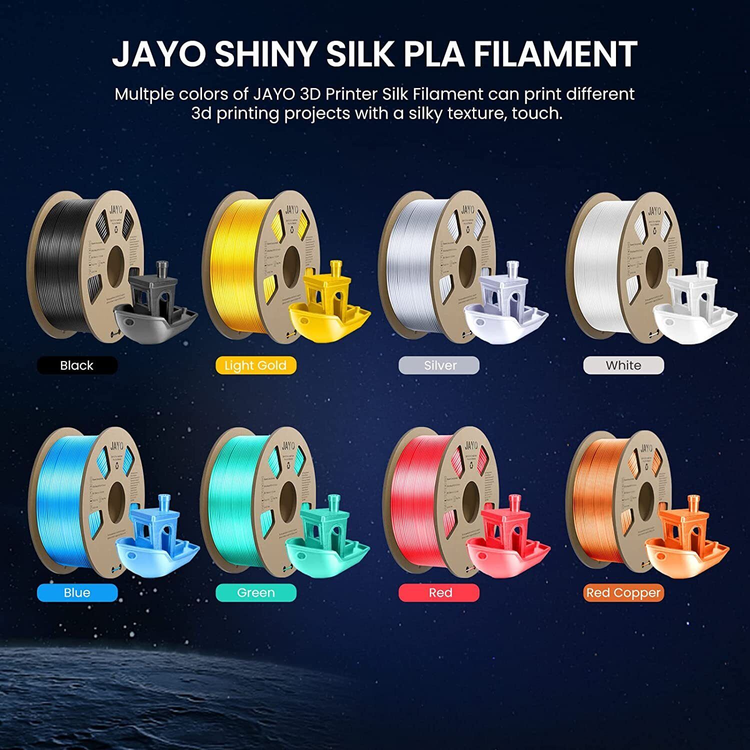 Beliveer Black Shiny Metallic 3D Printer Filament