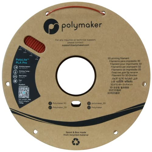 Polymaker Metallic Red PLA Pro 1.75mm 1kg