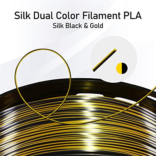 MIKA3D Bicolor Silk Metallic PLA Filament - 1.75mm