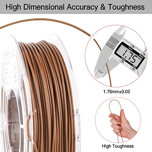 Wooden 3D Printer Filament Bundle, 4 Colors