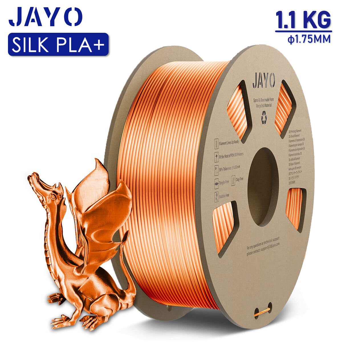 Shiny Red Copper 3D Printer Filament 1KG