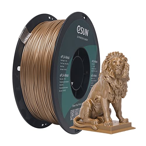 eSUN 1.75mm Metallic PLA Filament for 3D Printers
