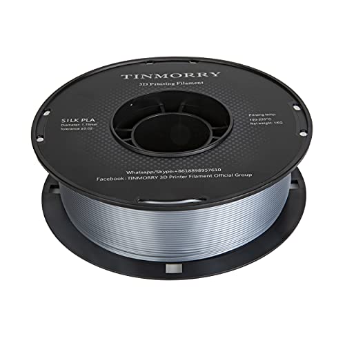 Tangle-free Silk Silver PLA Filament - 1kg