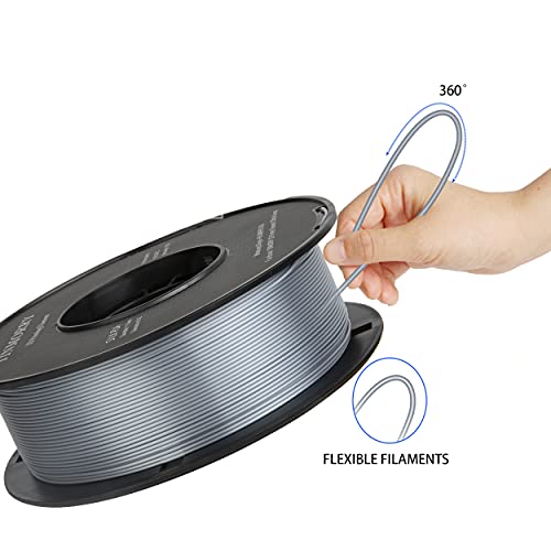 Tangle-free Silk Silver PLA Filament - 1kg