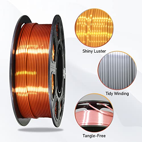4-Pack Silk PLA 3D Printer Filament